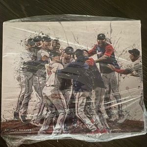 SOLD—————————————-Atlanta Braves decor